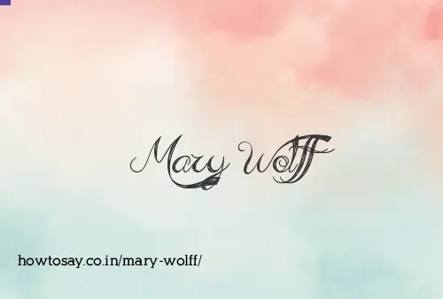 Mary Wolff