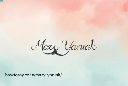 Mary Yaniak