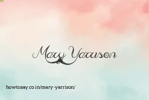 Mary Yarrison