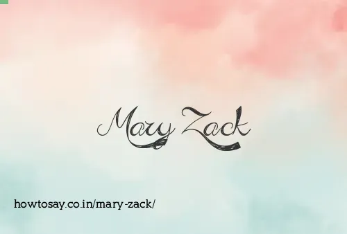 Mary Zack