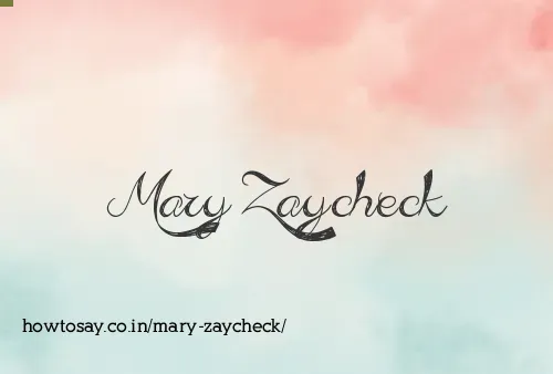 Mary Zaycheck