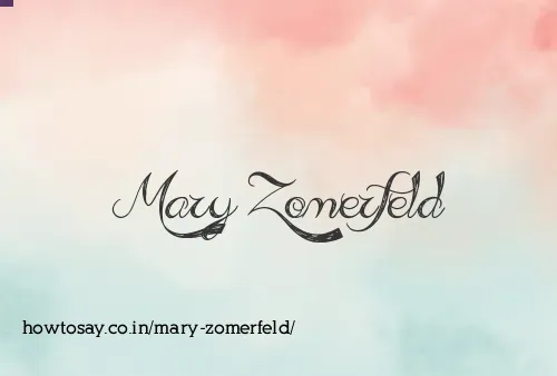 Mary Zomerfeld