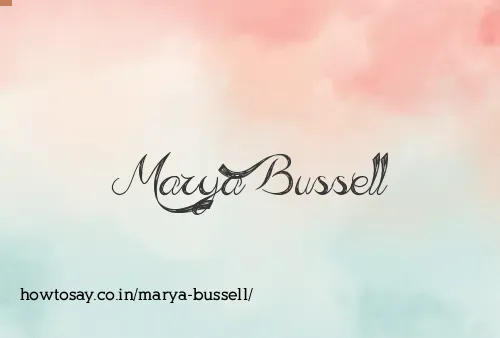 Marya Bussell