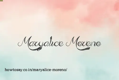 Maryalice Moreno