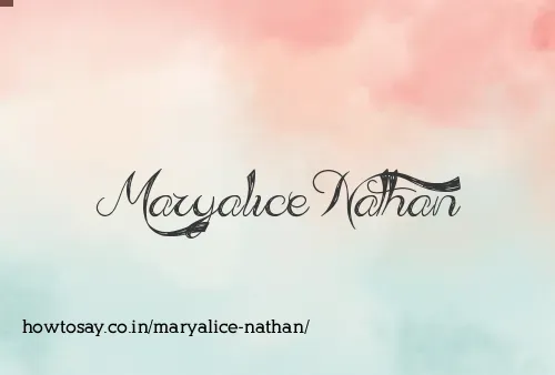Maryalice Nathan