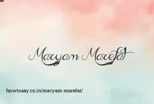 Maryam Marefat