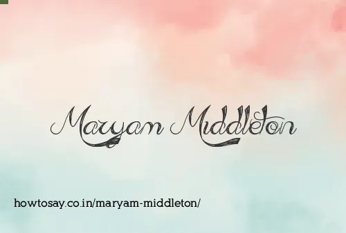 Maryam Middleton