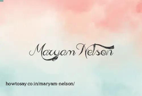 Maryam Nelson
