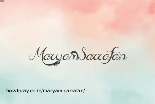 Maryam Sarrafan