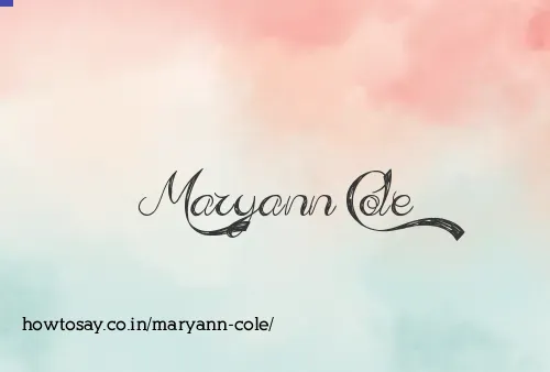 Maryann Cole