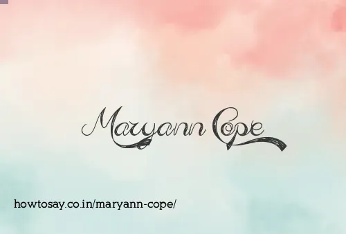 Maryann Cope
