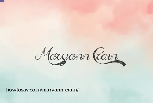 Maryann Crain