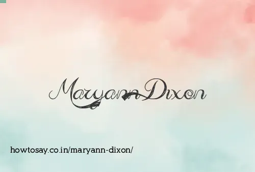 Maryann Dixon