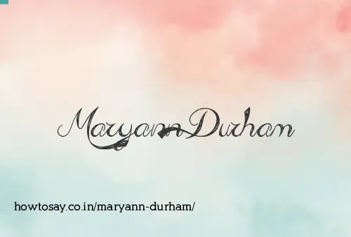 Maryann Durham