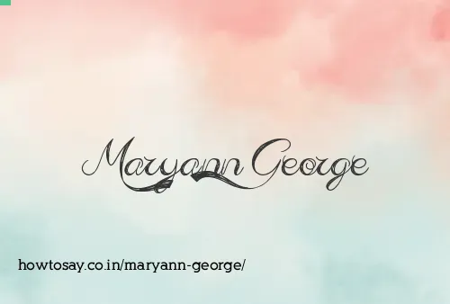 Maryann George
