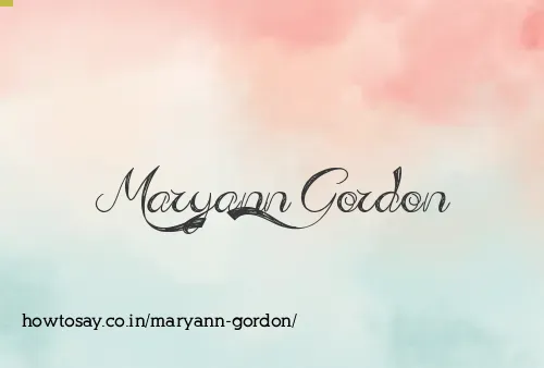 Maryann Gordon