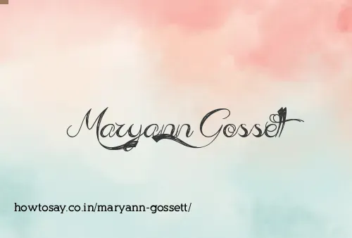 Maryann Gossett