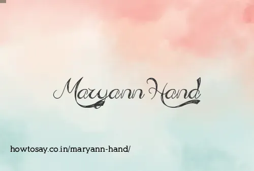 Maryann Hand