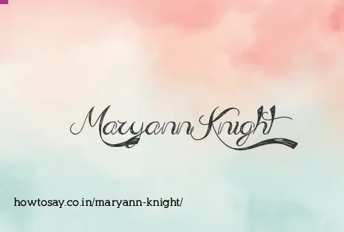 Maryann Knight