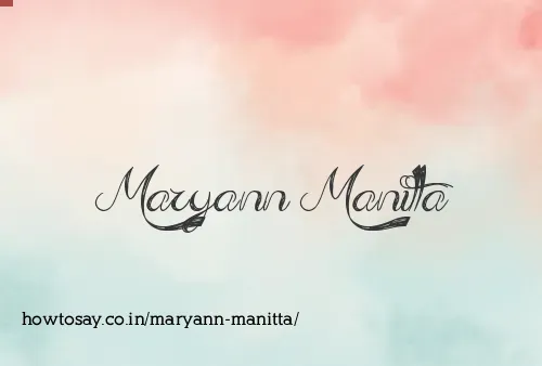 Maryann Manitta