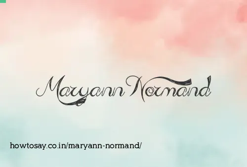 Maryann Normand