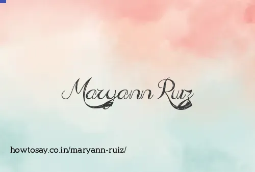 Maryann Ruiz