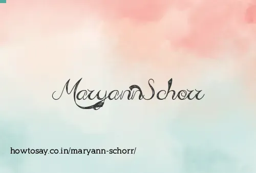 Maryann Schorr