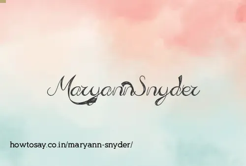 Maryann Snyder