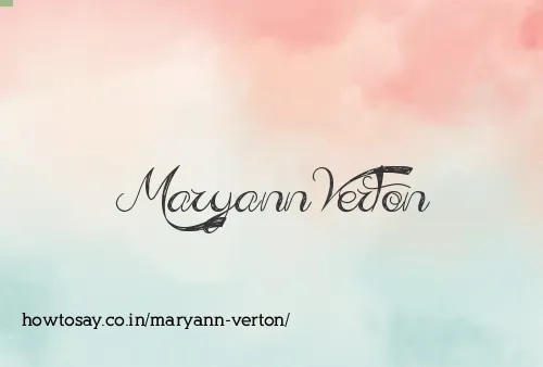Maryann Verton