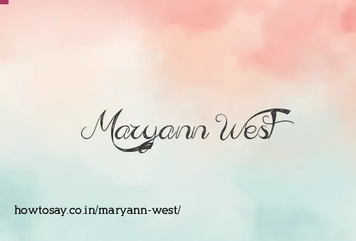 Maryann West