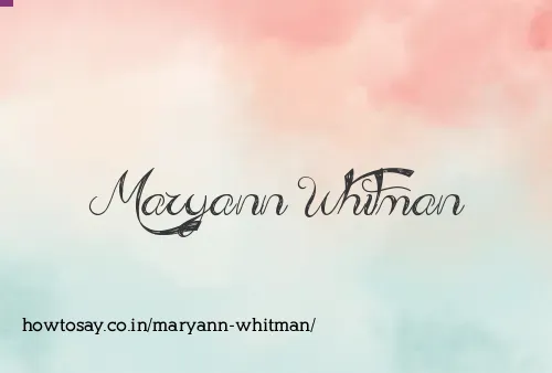 Maryann Whitman