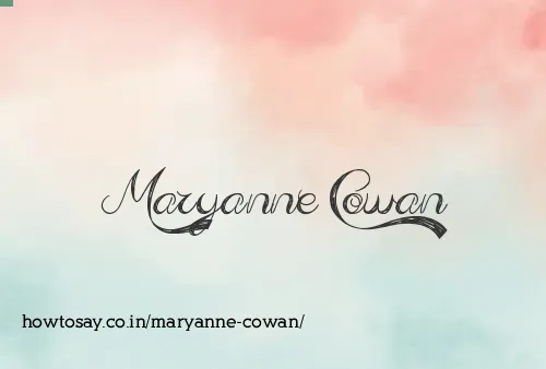 Maryanne Cowan