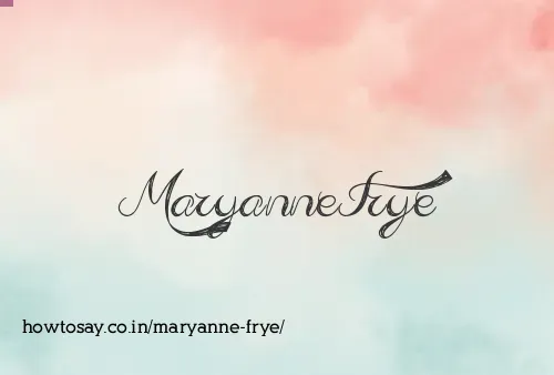 Maryanne Frye