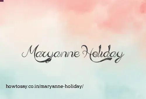 Maryanne Holiday