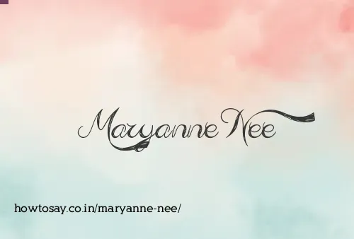 Maryanne Nee