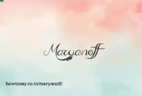 Maryanoff