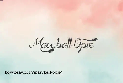 Maryball Opie