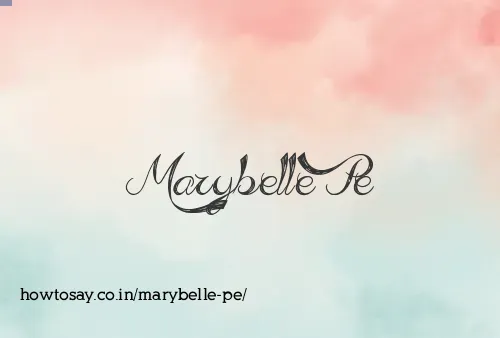 Marybelle Pe