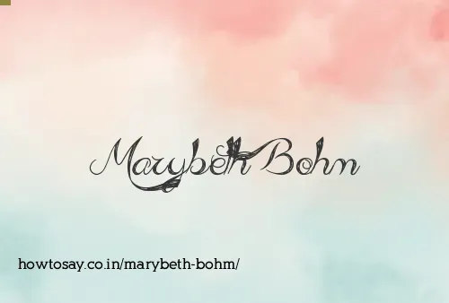 Marybeth Bohm