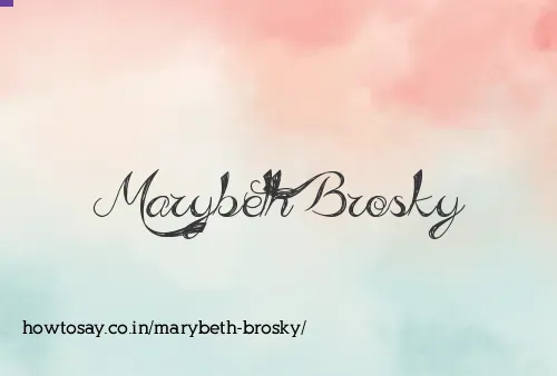 Marybeth Brosky