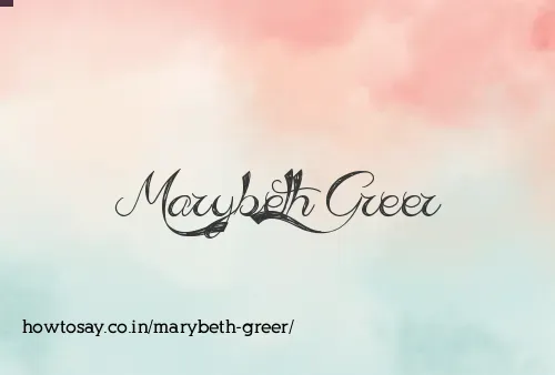 Marybeth Greer