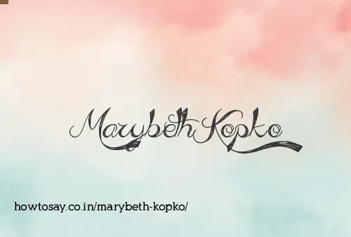 Marybeth Kopko
