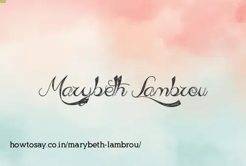 Marybeth Lambrou