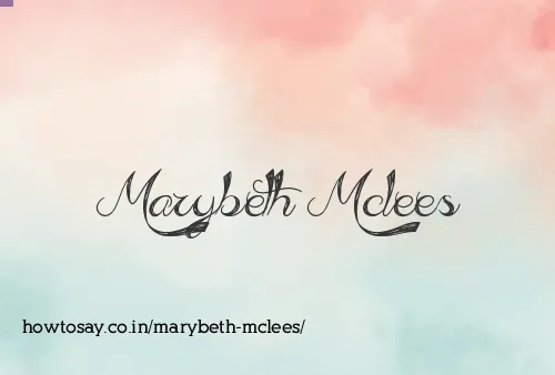 Marybeth Mclees