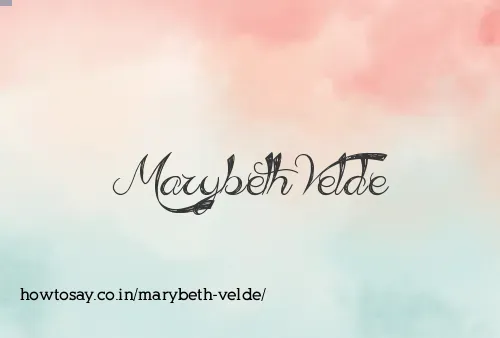 Marybeth Velde