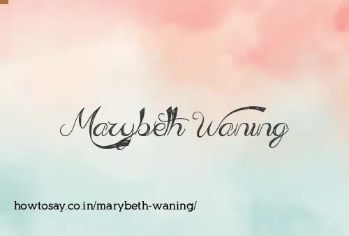 Marybeth Waning
