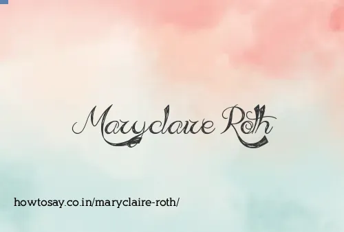 Maryclaire Roth