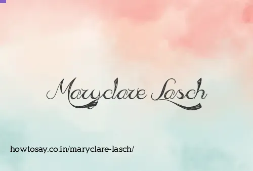 Maryclare Lasch