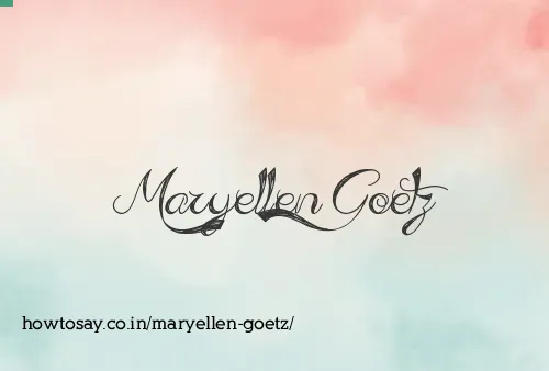 Maryellen Goetz