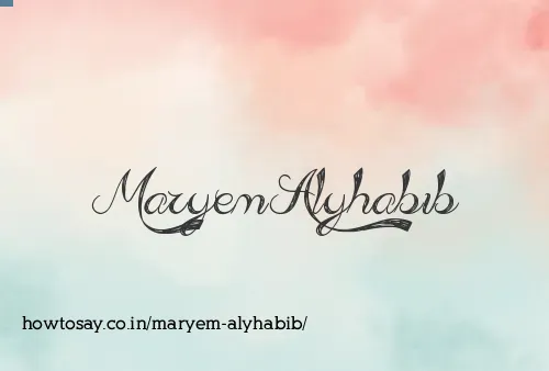 Maryem Alyhabib